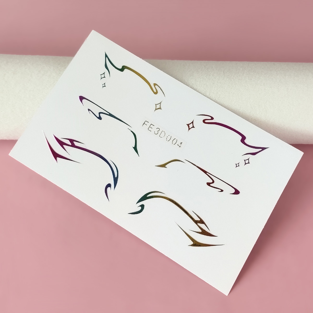 Picture of European and American laser eyeliner stickers 3D relief butterfly eye makeup makeup stickers stage performance tattoo stickers