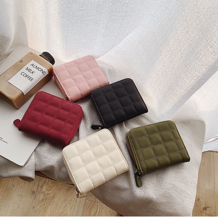 Picture of 2024 Cross-border Mini Small Wallet Women's Bag Short Zipper Short Cute Coin Purse Student Embroidered Wallet for Women