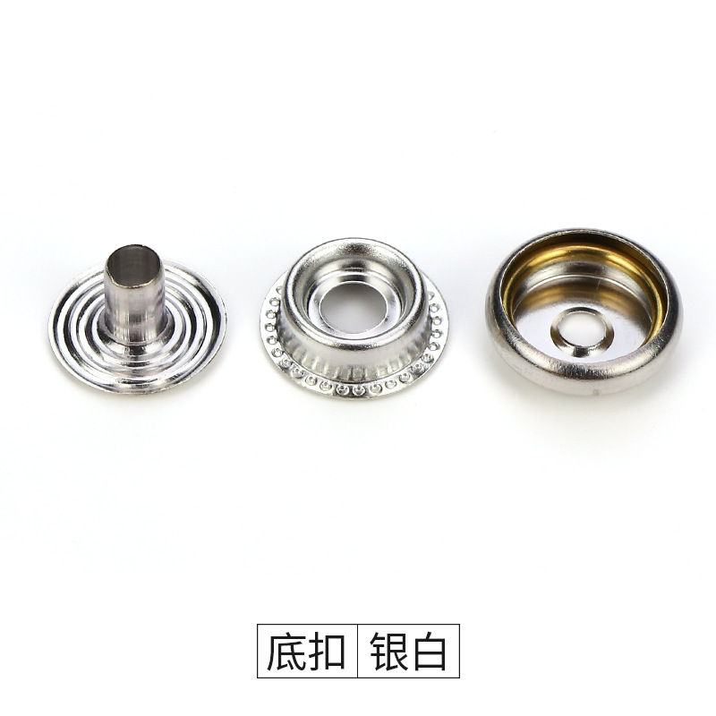 Picture of Metal snap button lower three pieces 203#201# invisible child and mother buckle coat jacket leather luggage accessories button