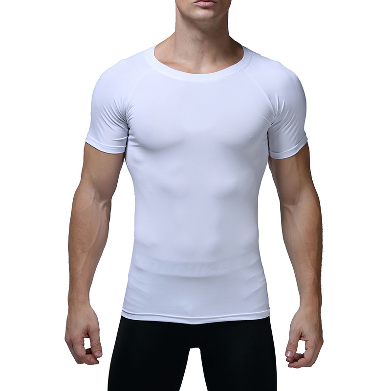 Picture of Summer Outdoor Basketball Running Training Tight Fitness Short-sleeved Quick-drying T-shirt Men's Quick-drying Top