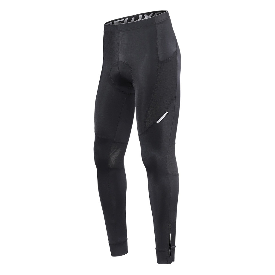 Cycling trousers men's road bike nylon sponge silicone cushion cycling clothes cross-border outer wear tight