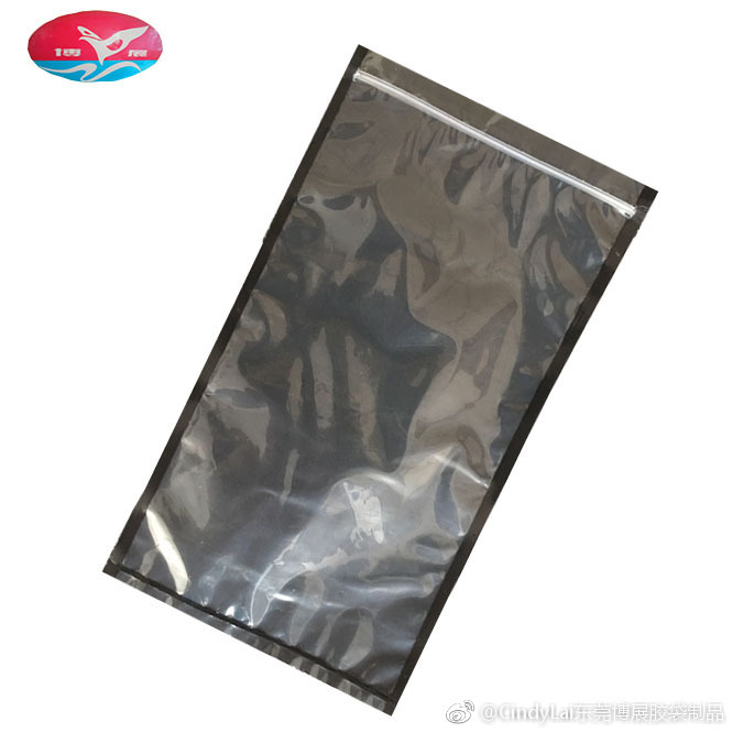 in stock Plastic Bag Bone Strip Sealed Cigar Bag Moisturizing Bag Back Black Transparent Window Portable Cigar Bag