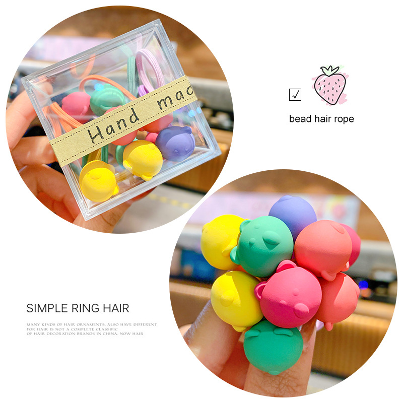 Picture of Children's hair rope hair ring does not hurt the hair of Korean baby girl rubber band hair rope headdress cute girl hair accessories