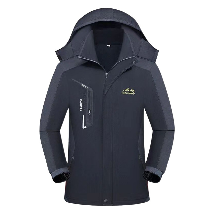 Winter Jacket Men's Velvet Thickened Jacket Cotton Jacket Windproof Breathable Warm Mountaineering Jacket 2024 New Style