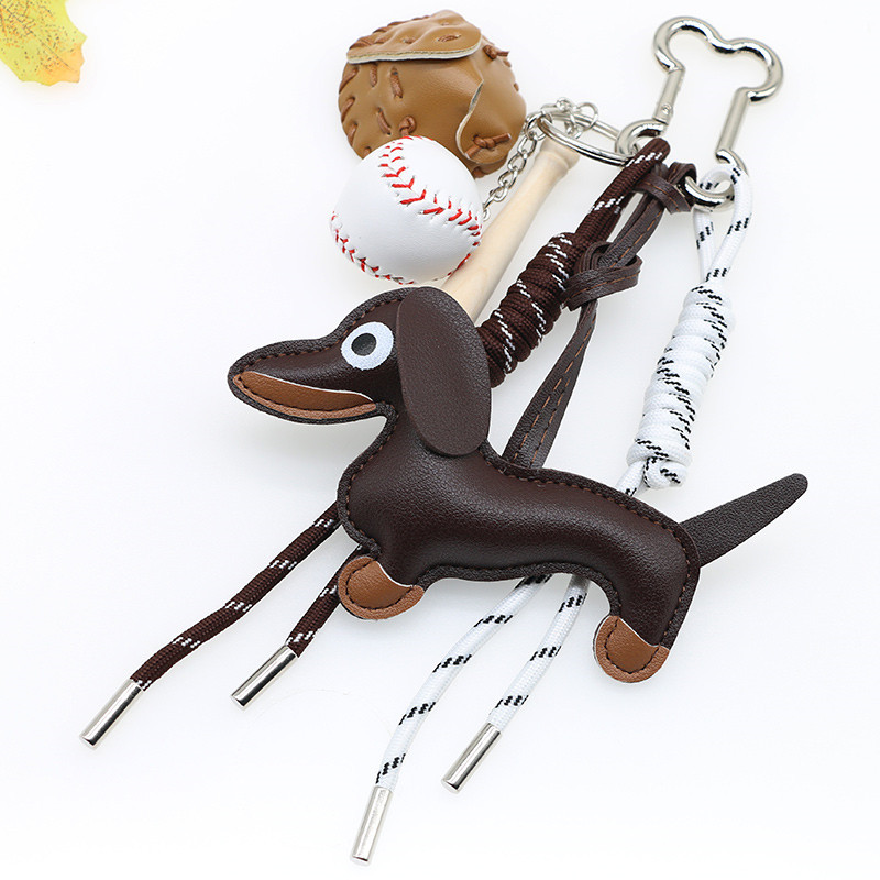 Picture of New Cartoon Personalized Keychain Bag Pendant Miu Series Dachshund Animal Shape Bag Pendant Decoration Wholesale