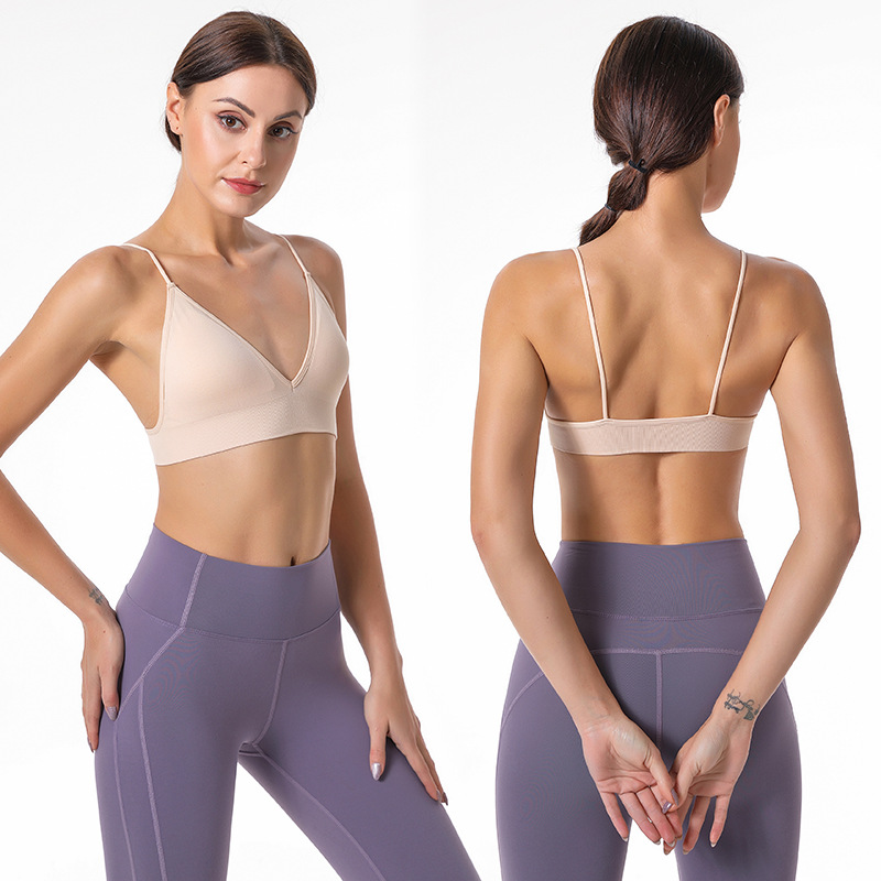 Cross-border European and American Sexy Triangle Cup Bra Beautiful Back Seamless Steel Ring-free Underwear Thin All-match Base Large Size Bra