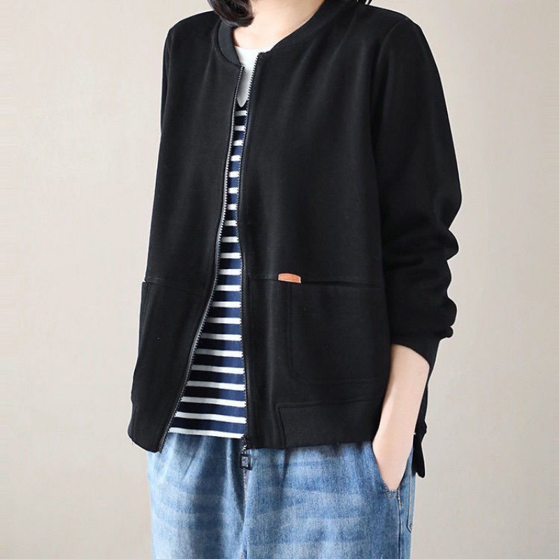 Picture of Sweater women's 2021 new pure cotton sweater cardigan coat Women's Spring and Autumn New 2021 Korean style loose plus size simple
