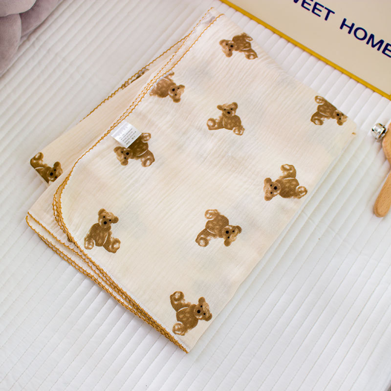 Picture of Gauze Blanket Holding Quilt Cotton Bath Towel Newborn Supplies Class A Baby Bag Single Bag for Newborn Infants