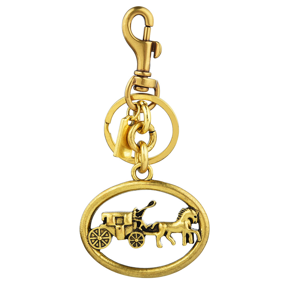 Various Sizes of Geometric Multi-Color Pattern Saddle Pendant Keychain Trendy and Fashionable