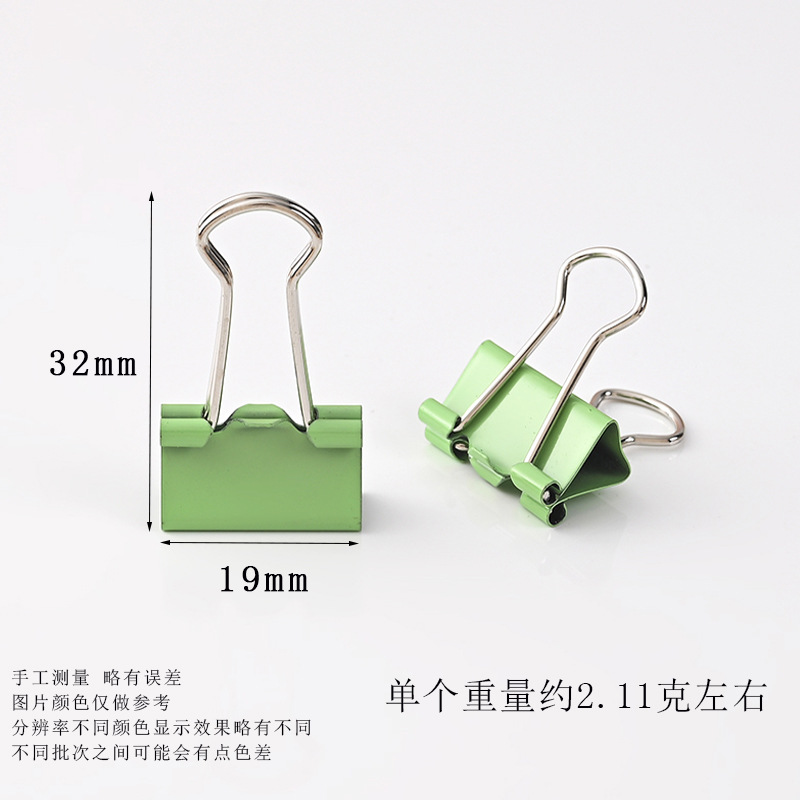 Picture of Cross-Border special color long tail clip small fresh dovetail clip hand account clip 32MM 25MM 19mm reverse tail clip wholesale