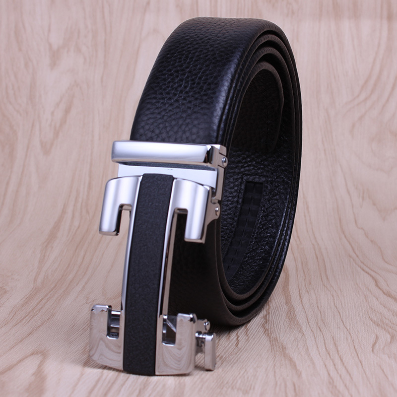 Picture of Men's Belt Leather High-end Automatic Buckle Casual Men's Cowhide Belt Men's Trousers Belt Men's Wholesale