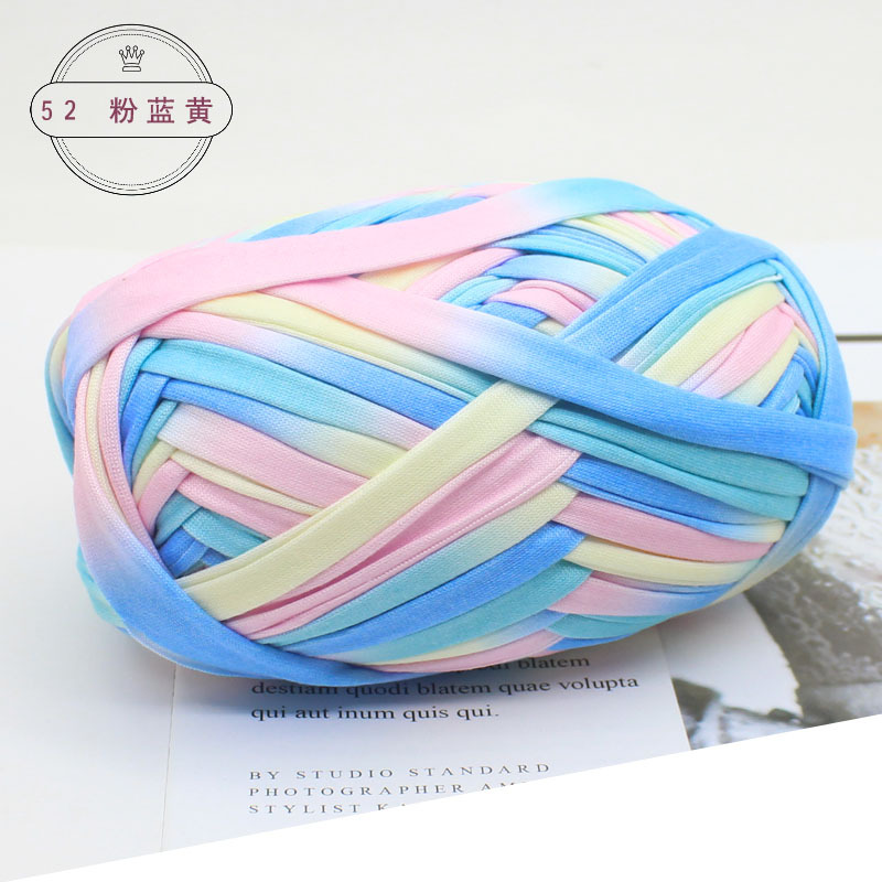 Picture of Wool color cloth thread handmade Hyun-A with woven bag yarn fancy segment dyed cloth hook wool wholesale