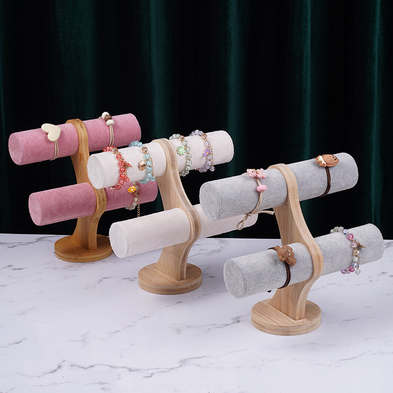 Picture of 2024 New Bamboo Bracelet Display Stand Jewelry Watch Bracelet Storage Stand Jewelry Bracelet Jewelry Hair Ring Storage