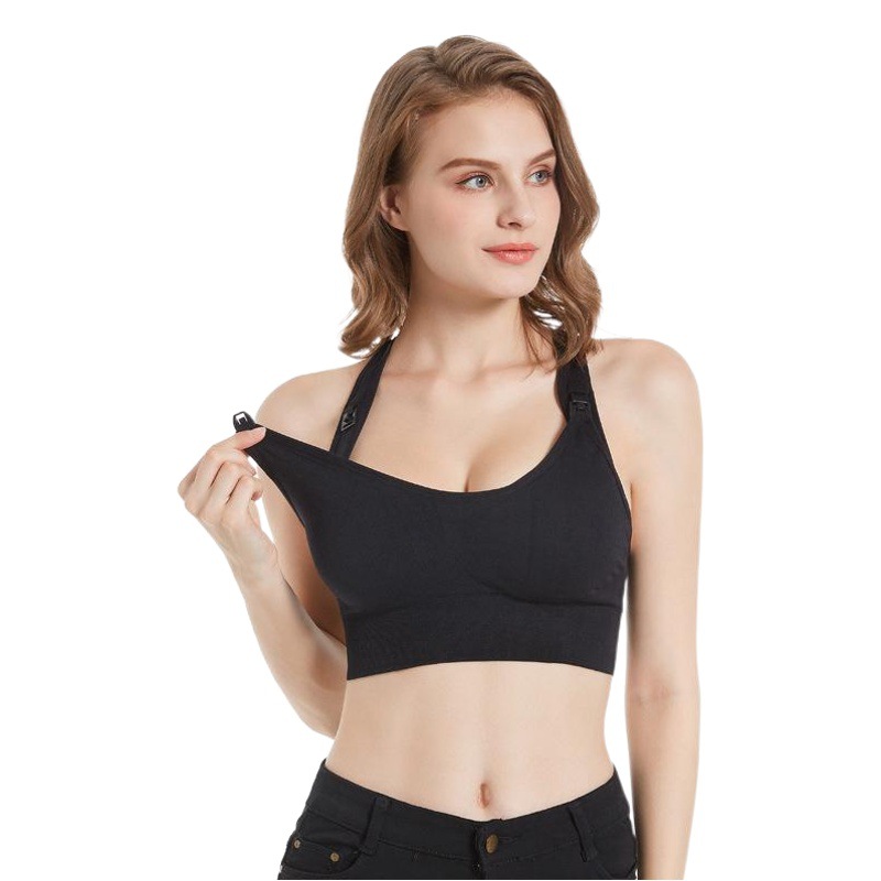 Cross-Border Sports Back-Beautiful Maternity Bra, Nursing Bra, Front Buckle Breast Pumping Bra