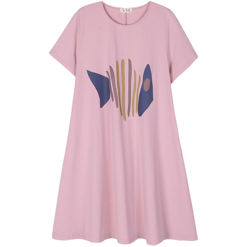 Picture of Maternity Spring and Summer Fashion Casual Base Shirt Thin New Loose Slimming Mid-Length Short-Sleeve Trendy T-Shirt Top