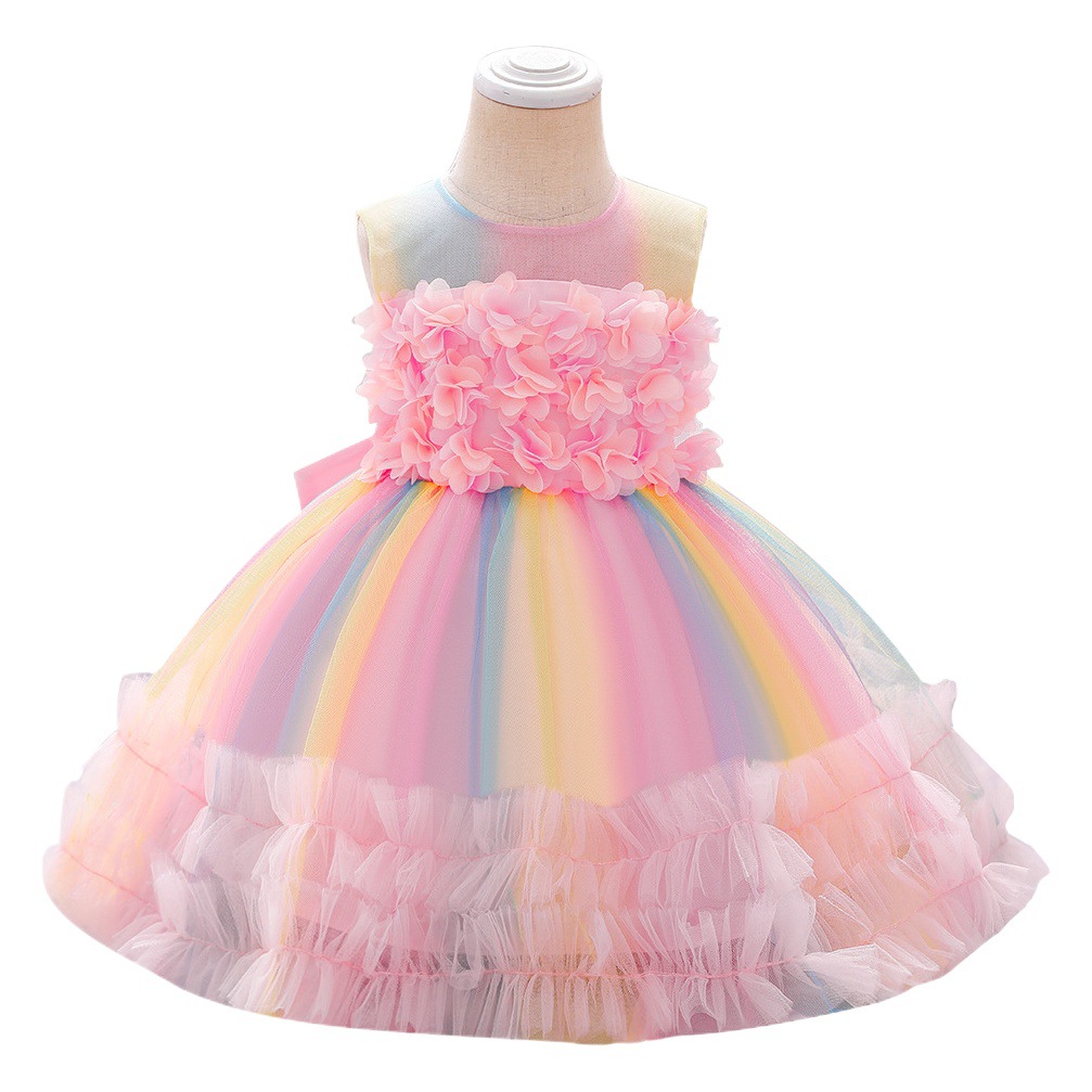 Europe and the United States New Baby wedding dress baby one-year-old dress baby dress girl birthday dress Princess dress