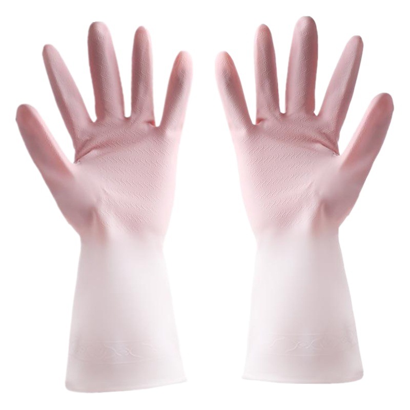 Dishwashing Gloves for Women Latex Kitchen Dishwashing Housework Cleaning Durable Hand-Fitting Waterproof Laundry Gloves