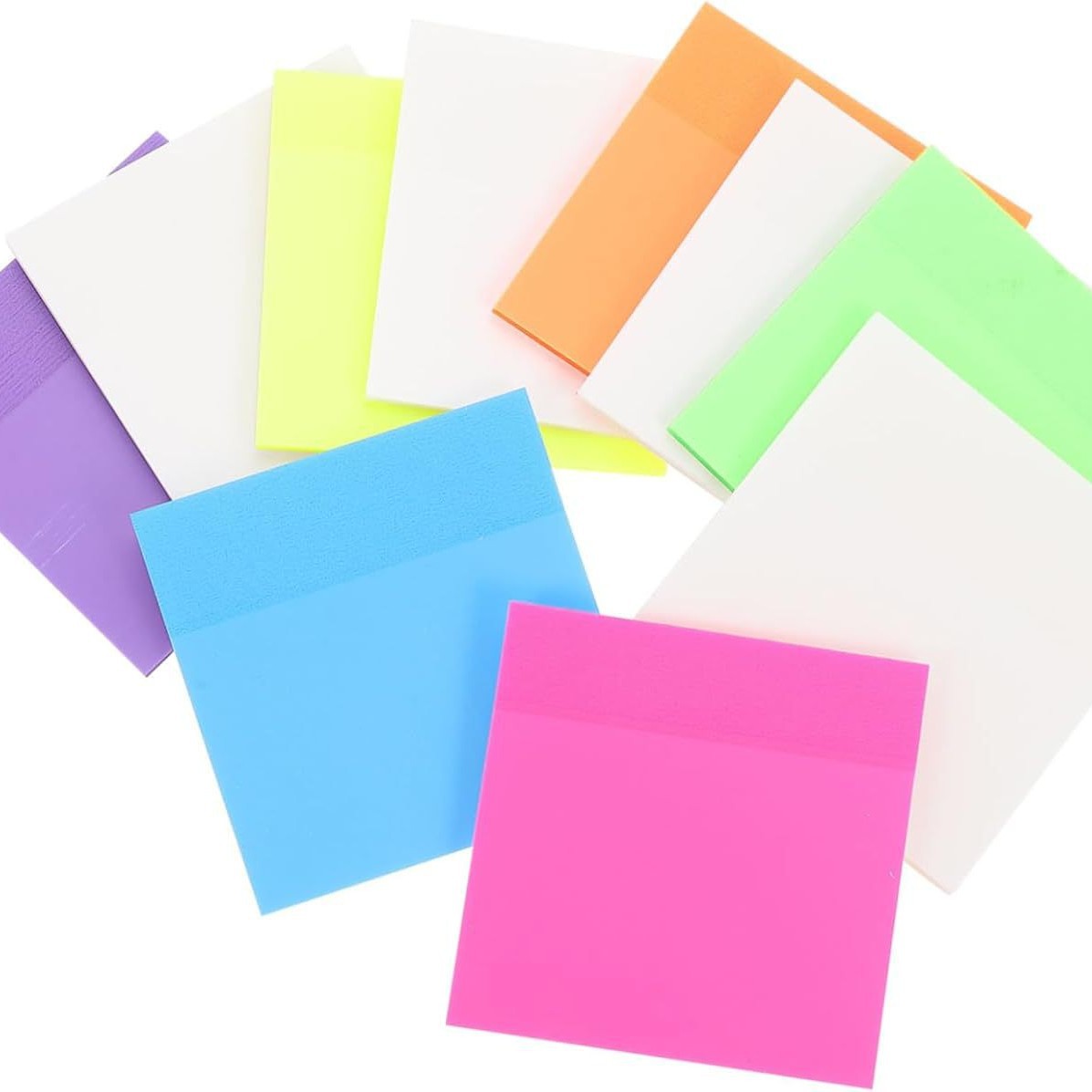 PET fluorescent notes for students to use key marks to write strong sticky plastic waterproof wrong topic transparent post-it notes