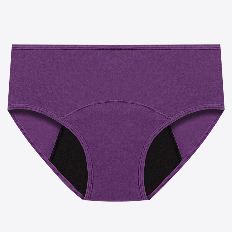 Picture of Foreign trade color side menstrual period underwear women's cross-border low waist plus size large flow three-layer menstruation period underwear
