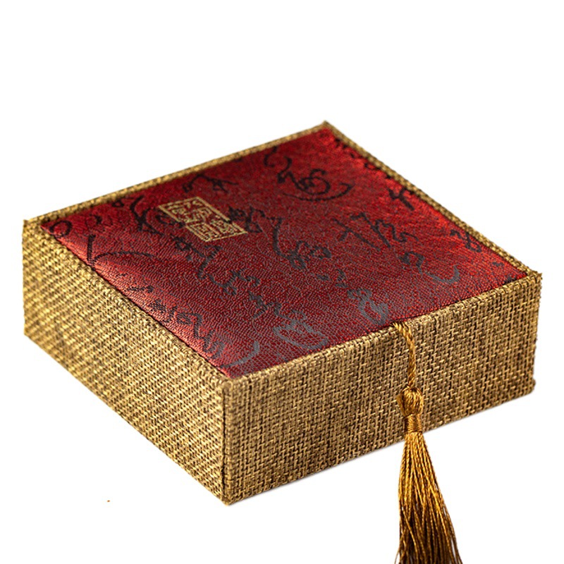 Ancient poetry fabric Buddha beads box bracelet bracelet box bracelet box gift packing box jewelry brocade box factory wholesale