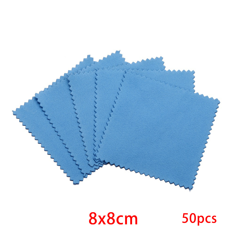Picture of Jewelry Maintenance Square Marble Pattern Silver Wipe Double-sided Mirror Wipe Cloth Silver Gauze Suede Bright Silver Cloth