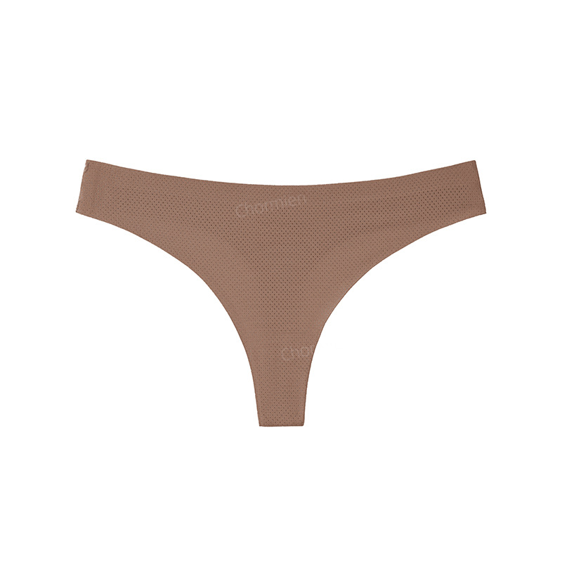 Picture of Sports Yoga Female Sexy Style Ice Silk Underwear Women's Low-Waist Seamless Underwear Cross-Border European and American Large Size T-Shaped T-Pants