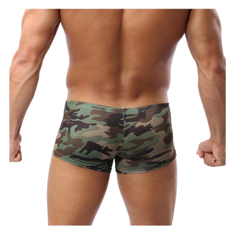 Men's Underwear Men's Boxer Breathable Personality Youth Four Corner Boys Traceless Shorts Camouflage