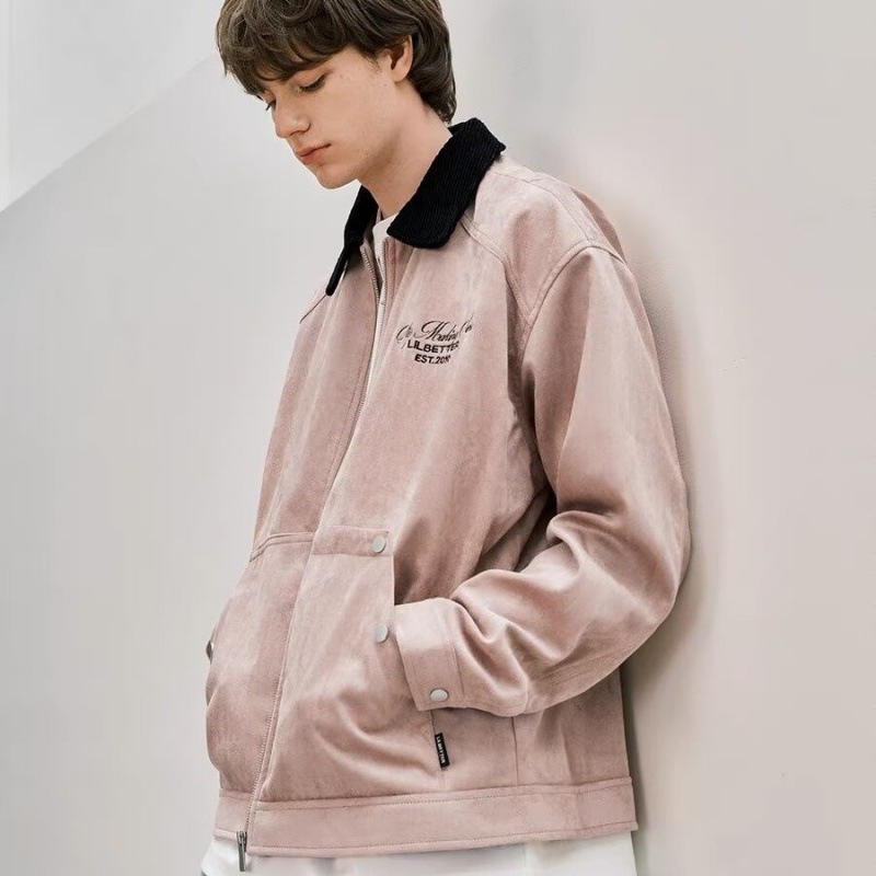 Picture of LBLAB Suede Jacket Unisex cleanfit American Retro Top Spring and Autumn Detroit Jacket