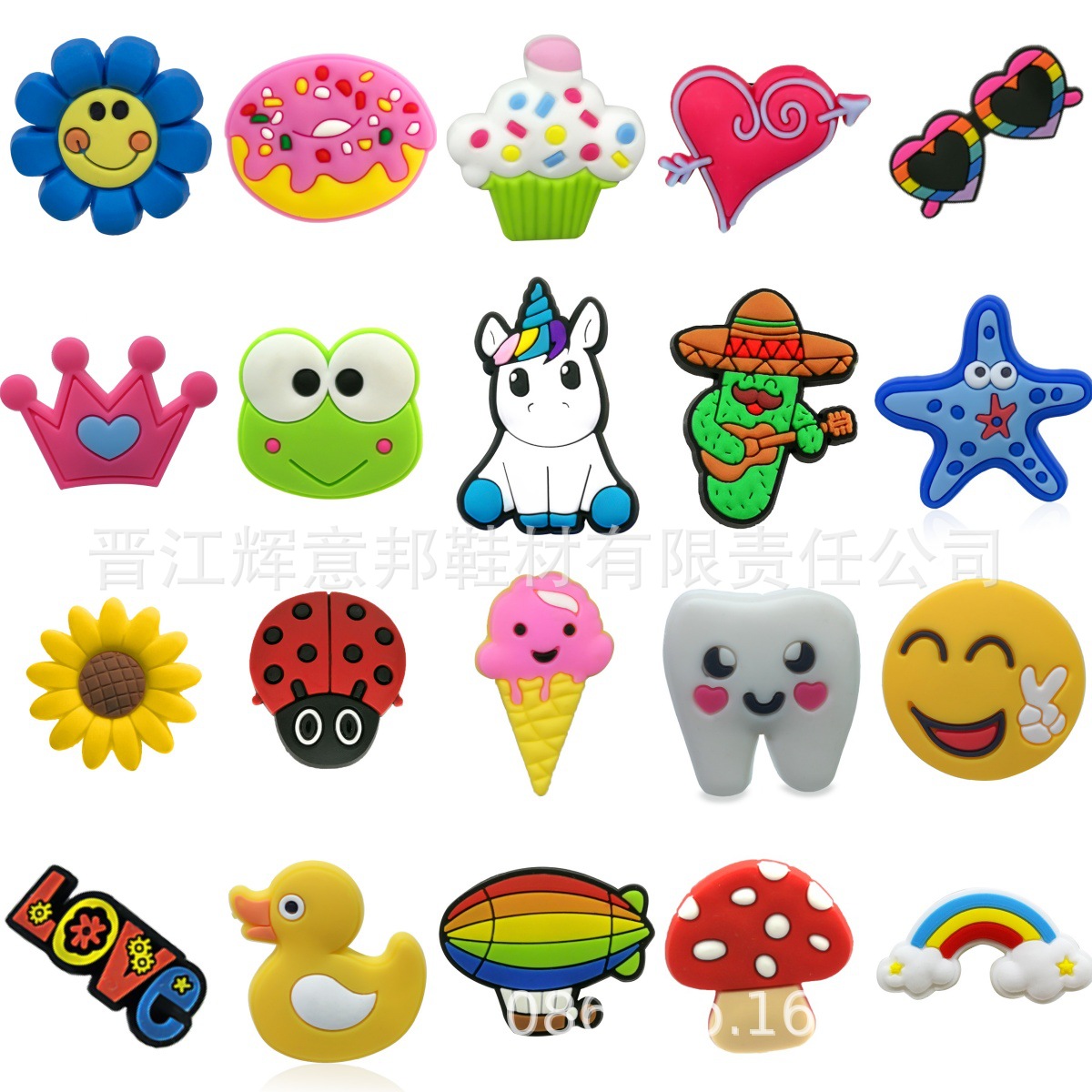 Amazon's New Casual Shoes Flower Shoe Buckle Beach Clogs Decorative Buckle Hole Bag Accessories DIY Removable Pvc
