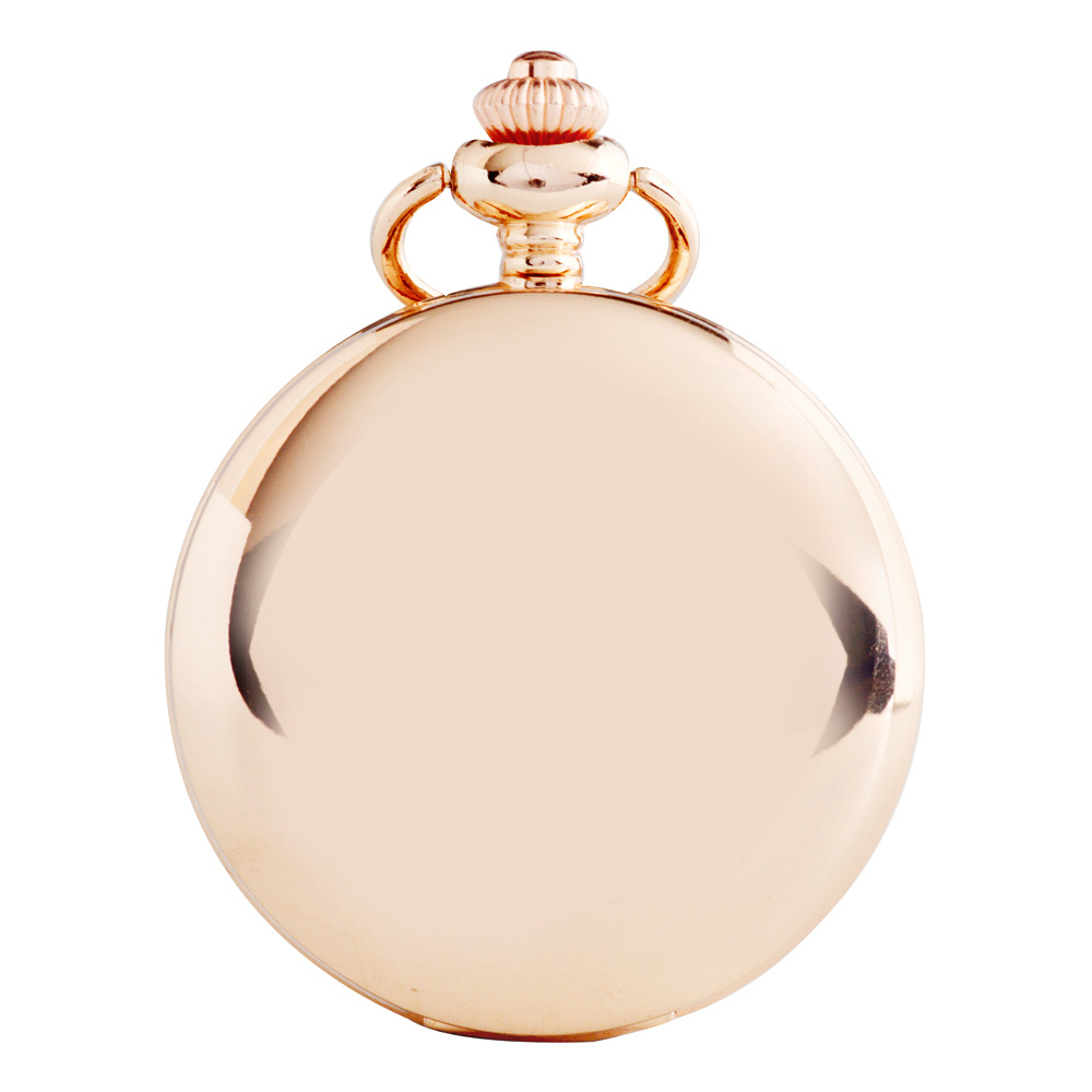 Picture of Pocket watch glossy laser logo lettering retro flip two-sided light quartz pocket watch Boshia leisure pocket watch wholesale