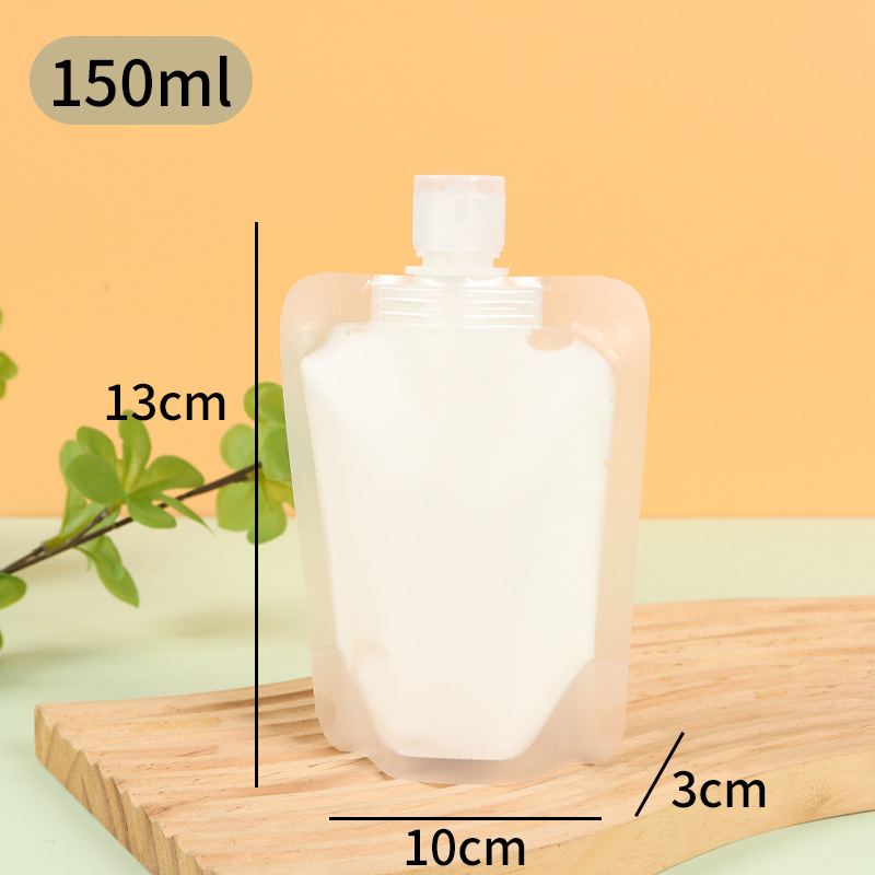 Picture of Daily Chemical Travel Bag Portable Disposable Lotion Shampoo Repackaged Shower Gel Frosted Self-Standing Flip-Top Nozzle