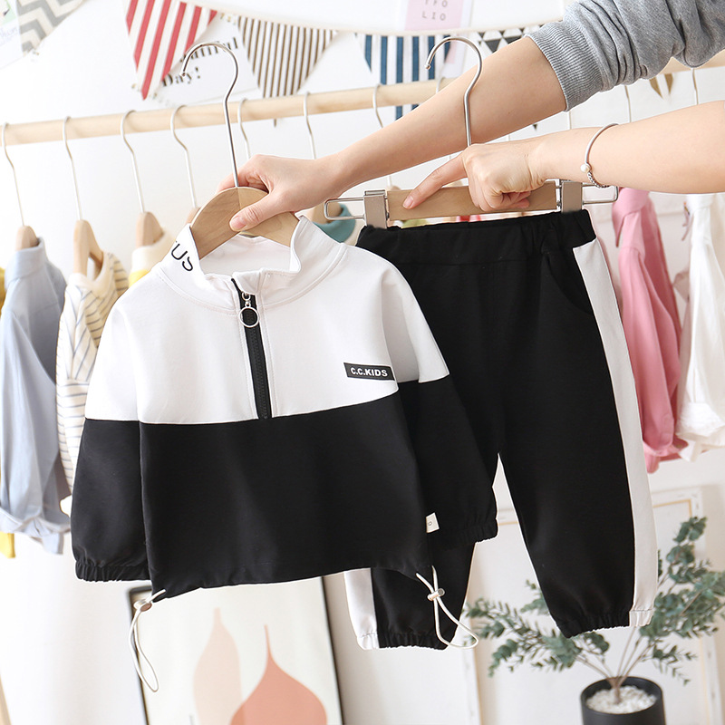 Picture of Children's Clothing Boys Korean Style New Spring Casual Fashion Sweatshirt Suit Kidsren's Spring & Fall Clothing Baby Fashionable Trend