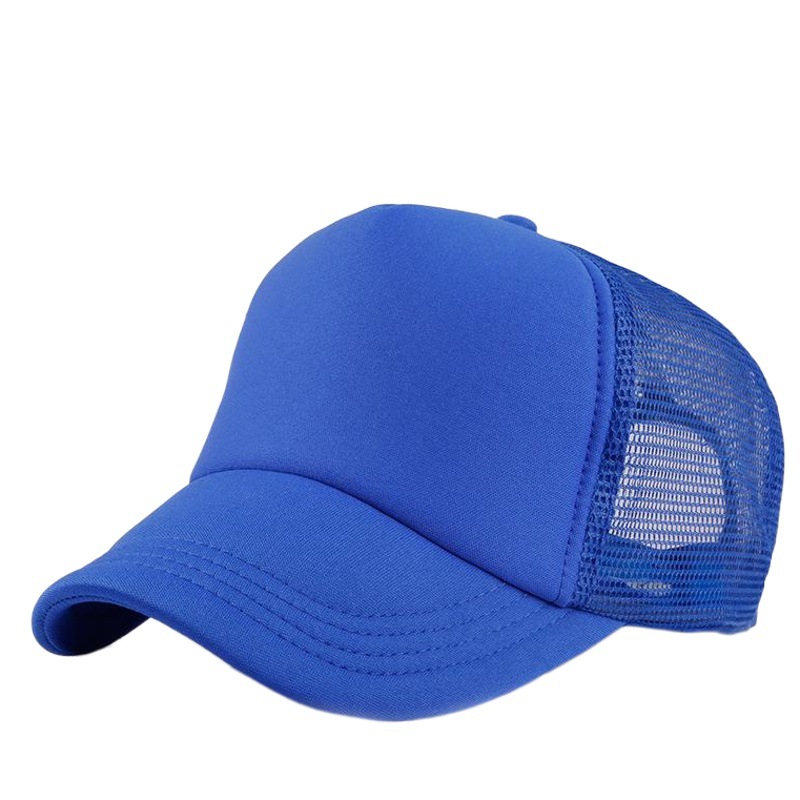 Solid Color Light Plate Cotton Advertising Hat Mesh Hat Sun Protection Baseball Cap for Men and Women Logo