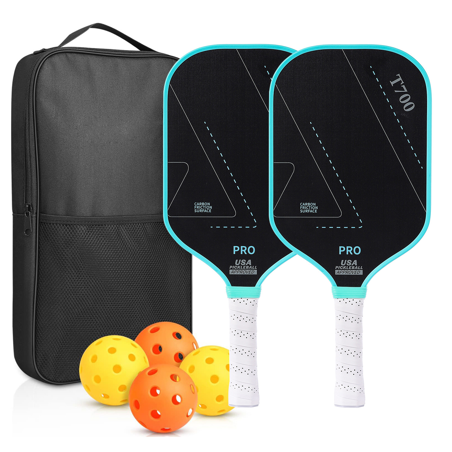 Picture of T700 Full Carbon Fiber Frosted Pick Rack Carbon Graphite Honeycomb Panel Outdoor Sports Gift Pickleball