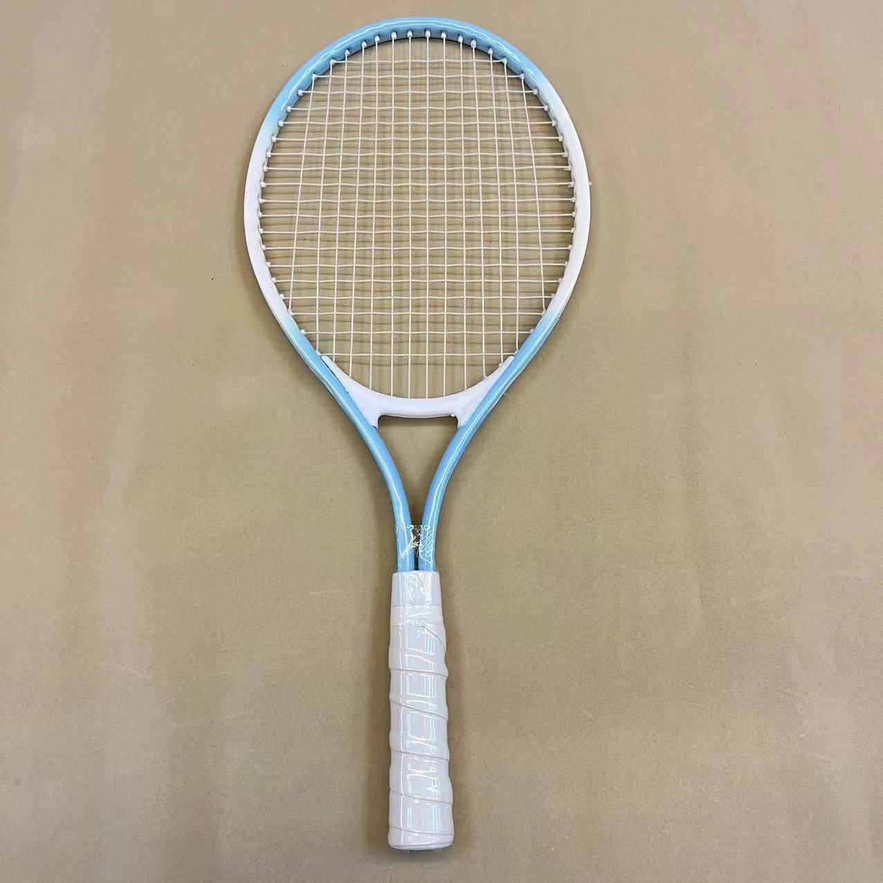 Picture of Tennis trainer single player with line rebound racket one person practice beginner artifact fixed adult children suit