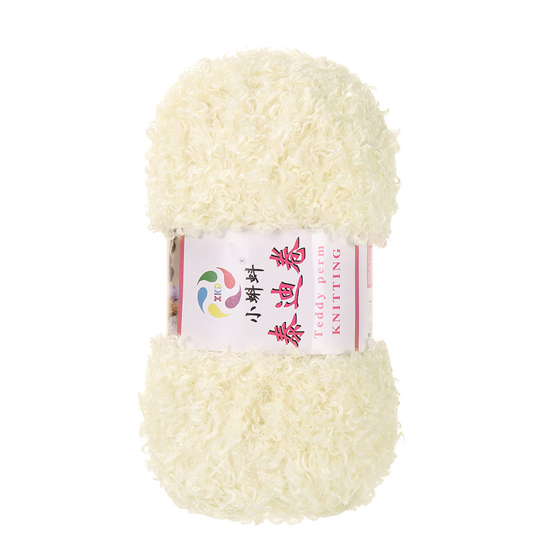 Picture of Wholesale Teddy Curly Wool Loop Thread Handmade DIY Loop Velvet Crochet Thread Hand Knitted Scarf Doll Thread
