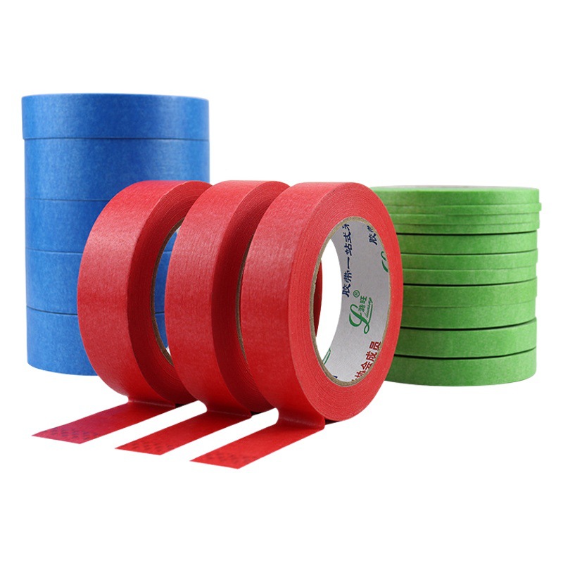 Factory wholesale color and paper tape car paint spraying room interior decoration covering color separation paper line paper tape