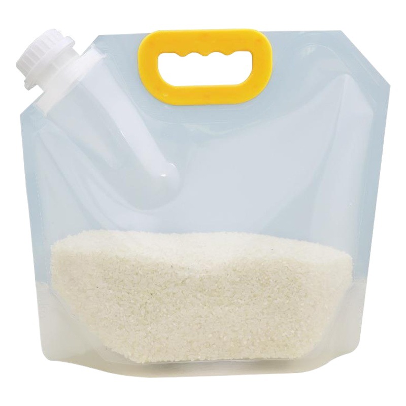 Household Grain Bag Storage Rice Bag Packing Bag Bean Sealed Bag Suction Nozzle Bag Self-sealing Bag Portable Take-out Bag