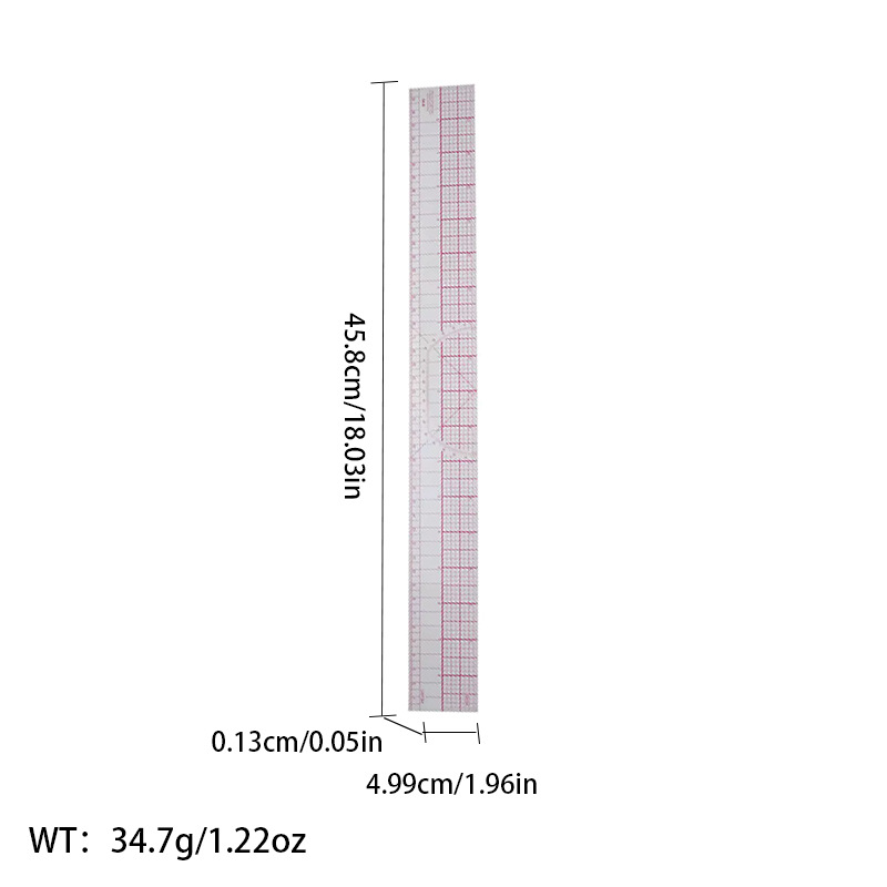 Picture of Pattern printing ruler clothing scale pattern making clothing curve cutting sewing tool multi-functional pattern printing ruler