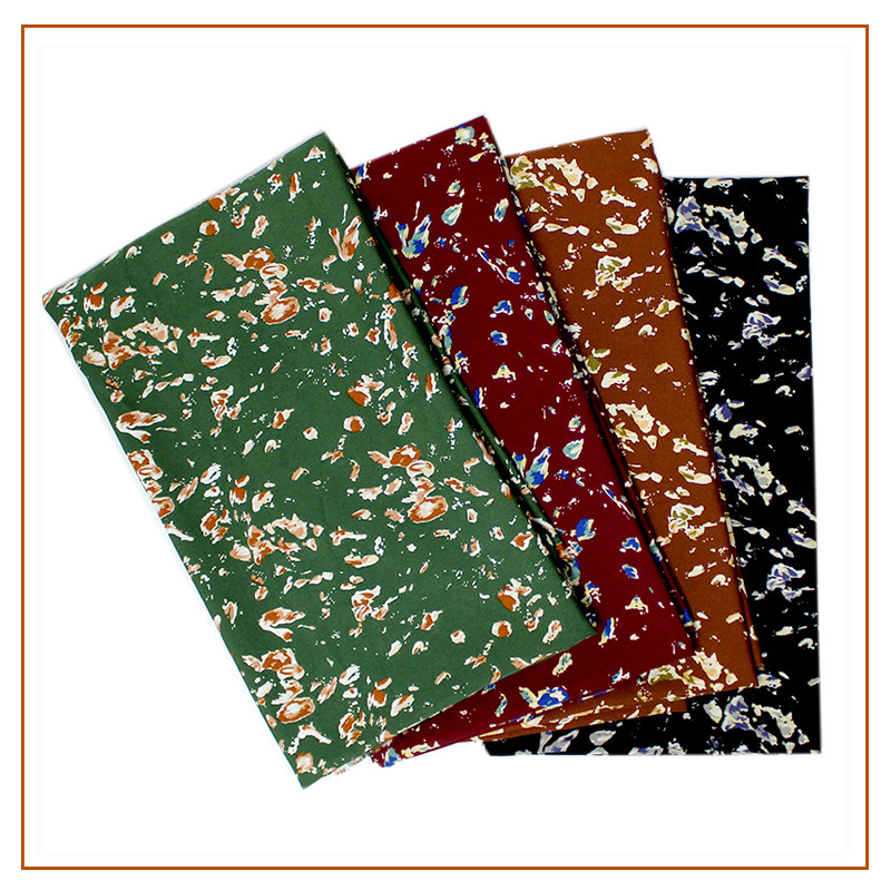 Korean silk polyester fabric fashion wholesale supply woven clothing printing fabric cross-border clothing supplier direct supply