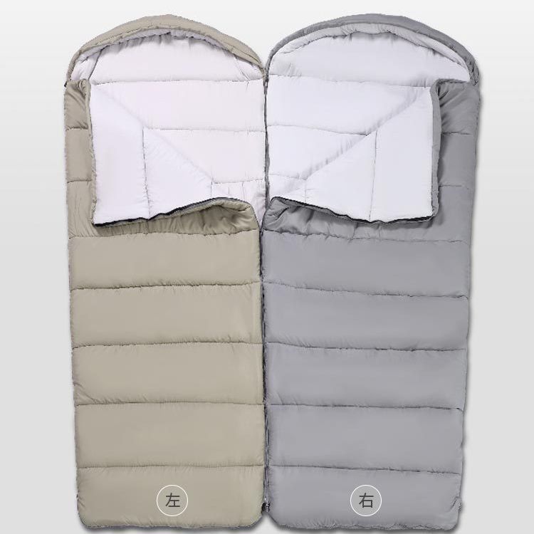 Picture of Machine Washable Washed Cotton Envelope Sleeping Bag Four Seasons Outdoor Camping Camping Travel Splicable Sleeping Bag Hotel Dirt Barrier