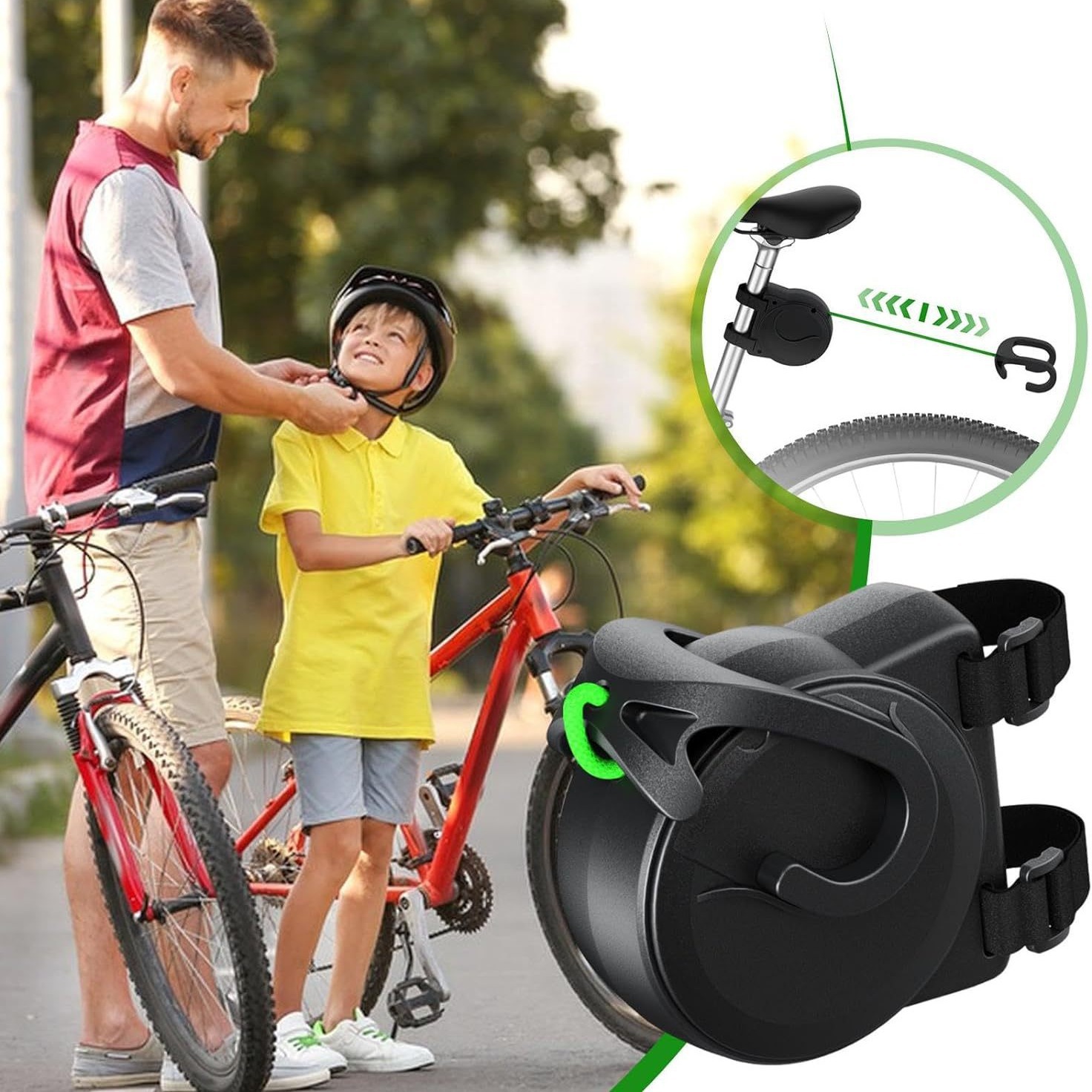 Bicycle Trailer Traction Device Family Bicycle Tow Rope Bicycletowrope Bicycle Traction Rope