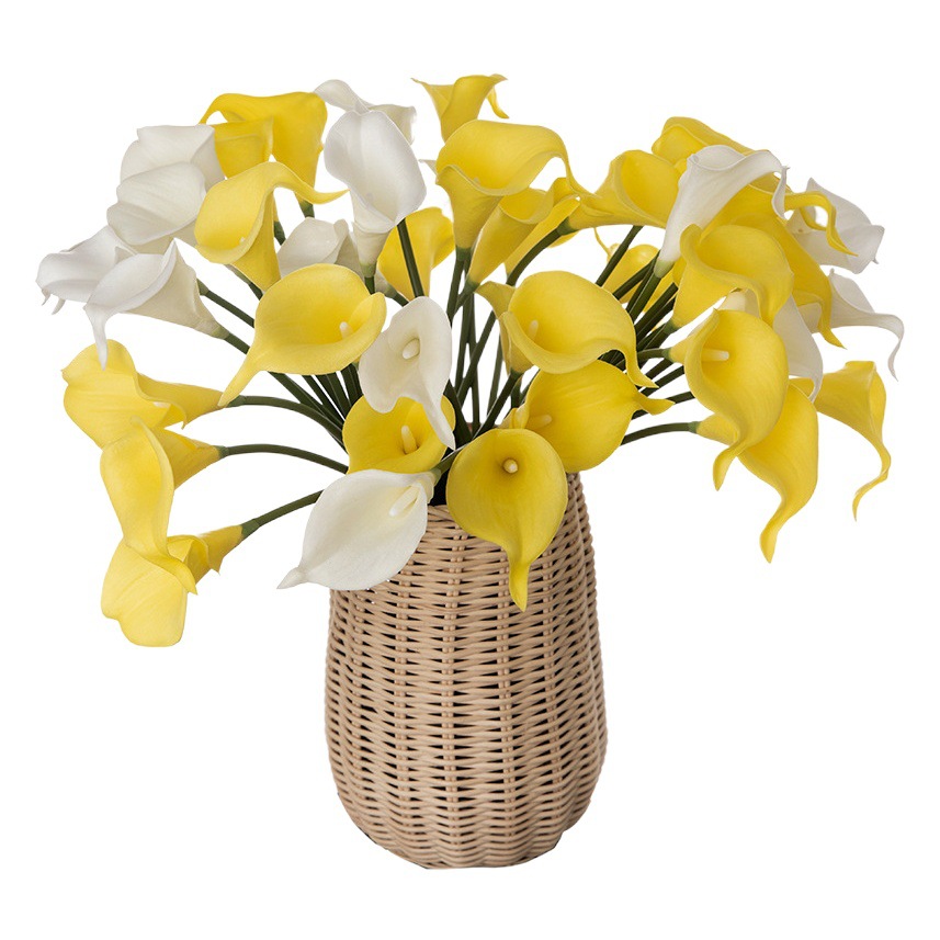Pu Mini Calla Lily Artificial Flower Aliexpress Artificial Flower Wholesale Holding Flower Home Decoration Mw01501