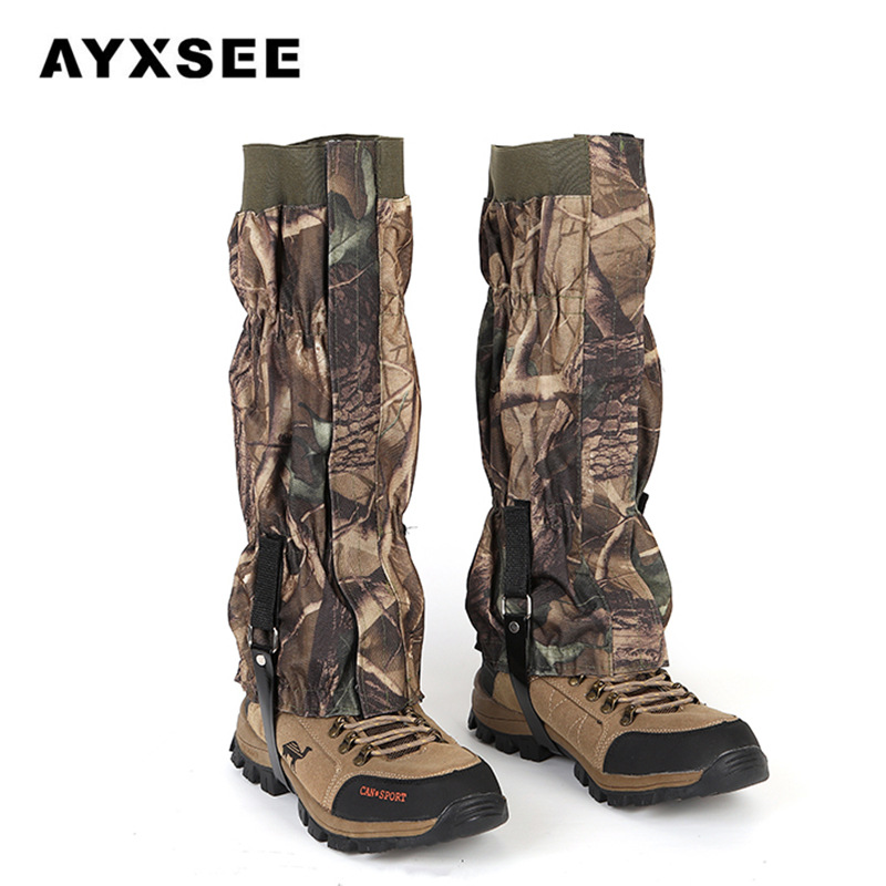 AYXSEE Outdoor Thickened 600D Oxford Cloth Snow Cover Leg Cover Wear-resistant Scratch-resistant Waterproof Hiking Foot Cover Sand-proof Cover