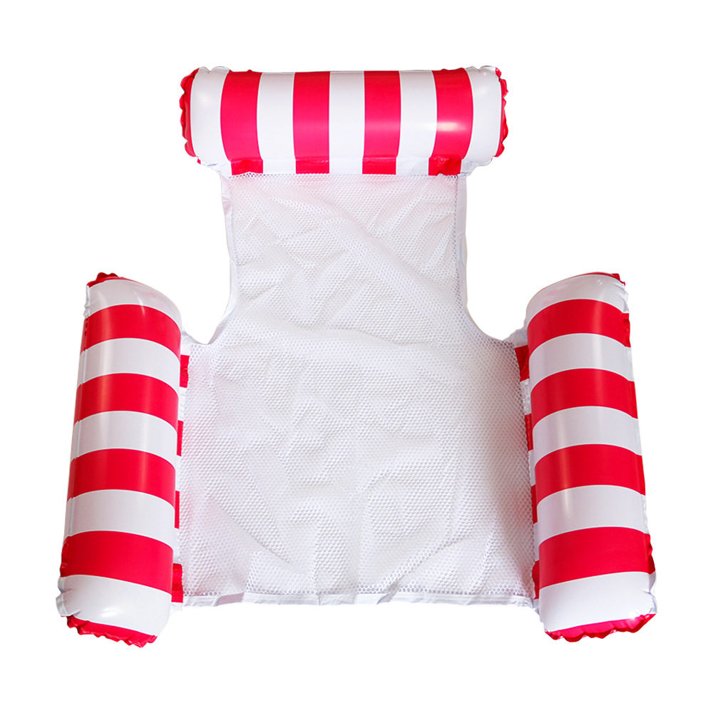 Picture of Cross-Border Spot Three-Tube Inflatable Water Bed New Product Stripesd Inflatable Floating Row Large and Small Hammock Water Supplies Lounge Chair