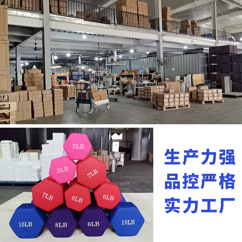 Picture of 8 pounds dipped solid cast iron dumbbells women's fitness dumbbells fitness equipment sports dumbbells men's fitness home