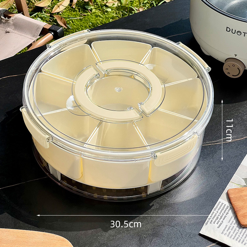 Picture of Cross-border Food Grade Sealed Fruit Salad Preservation Box Bento Box Eight-compartment Storage Box Portable Refrigerator Storage Box