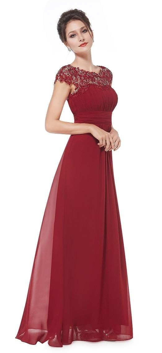 Picture of Elegant European bridesmaid dress Jane European elegant lace bridesmaid evening dress women's clothing