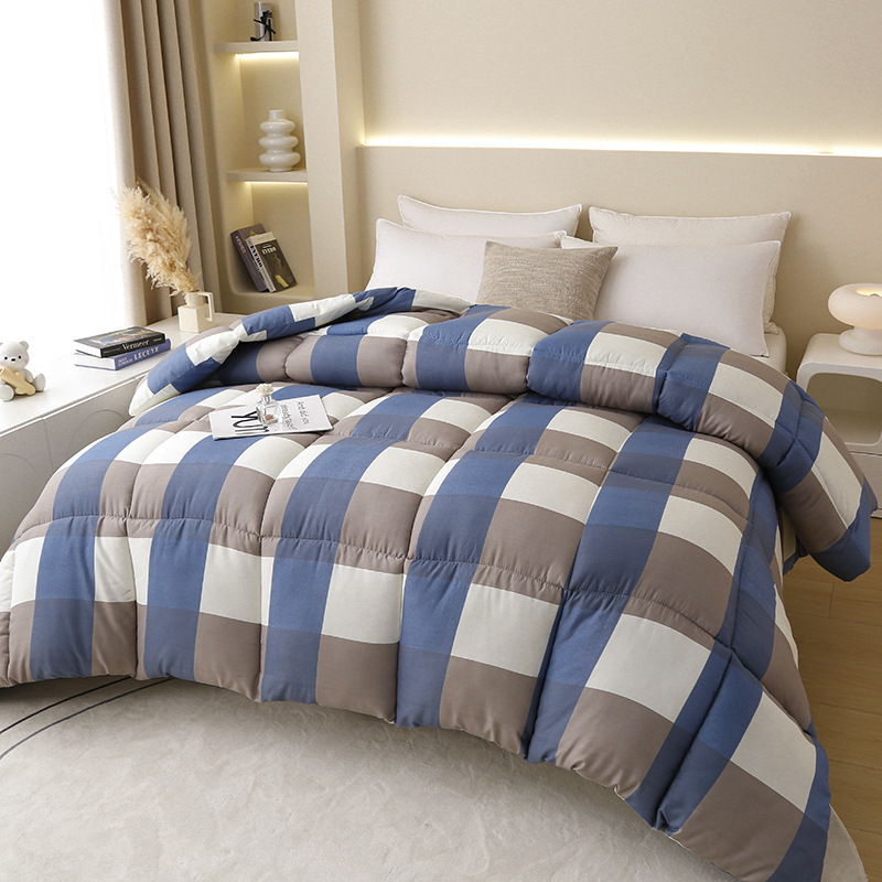 Picture of Factory wholesale cotton quilt 8kg 6 winter quilt core student dormitory single quilt double bedding padded warm four seasons quilt