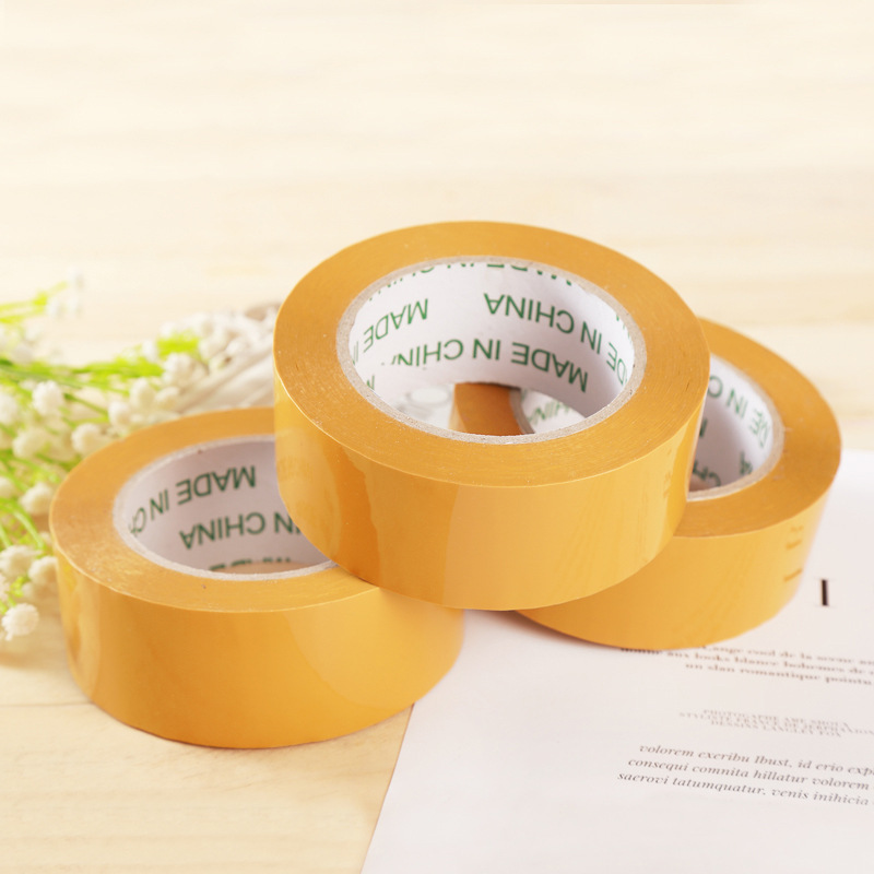 Yellow sealing tape beige tape express Taobao packaging tape sealing tape high viscosity tape factory wholesale